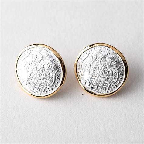 coin earrings clip on.